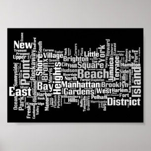Poster Boroughs de New York
