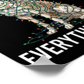 Poster Borzoi Christmas I'm Fine Everything Is Fine  (Coin)