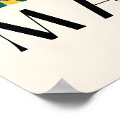 Poster Borzoi dans la baignoire Art imprimé Style Matisse (Coin)