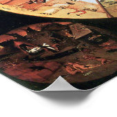 Poster Bosch-Table avec des scènes des sept péchés mortel (Coin)