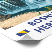 Poster Bosnie-Herzégovine Jajce Illustration Art (Coin)