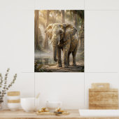 Poster Bosquet de l'éléphant à feuilles d'or (Cuisine)