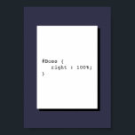 Poster Boss est toujours droite CSS drôle<br><div class="desc">Boss is Always Right est un jeu de mots CSS. Cette affiche est parfaite pour la décoration de bureau, de démarrage ou de bureau.</div>