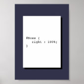 Poster Boss est toujours droite CSS drôle (Devant)