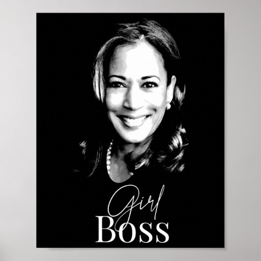 Poster Boss Kamala Harris Pour Libéraux-Démocrates (Devant)