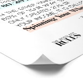 Poster Boss Ladies Suivez la règle 80/20 Motivationnel (Coin)