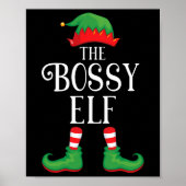 Poster Bossy Elf Matching Group Xmas Funny Family Christa (Devant)