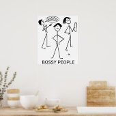 Poster Bossy People (Cuisine)