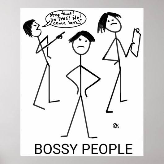 Poster Bossy People (Devant)