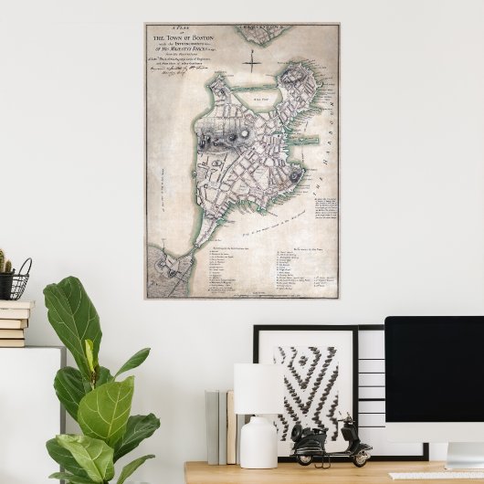 Poster Boston 1775 (Bureau à domicile)