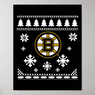 Poster Boston Bruins Vacances de Noël moche
