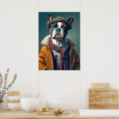 Poster Boston Bull Terrier (Cuisine)