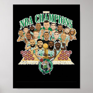 Poster Boston Celtics Banner 18 (équipe exclusive) Relaxé
