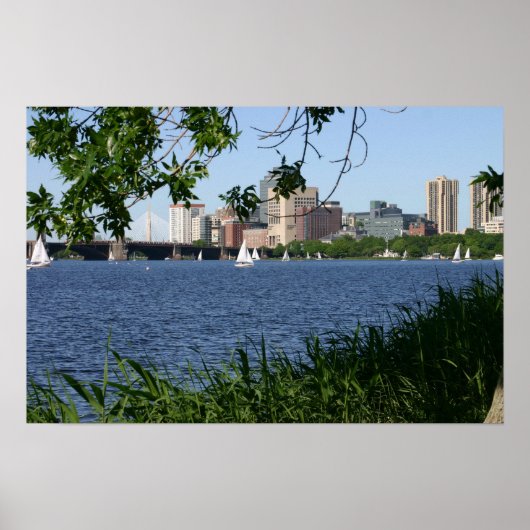 Poster Boston Charles River (Devant)