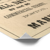 Poster Boston Flax Mills (Coin)