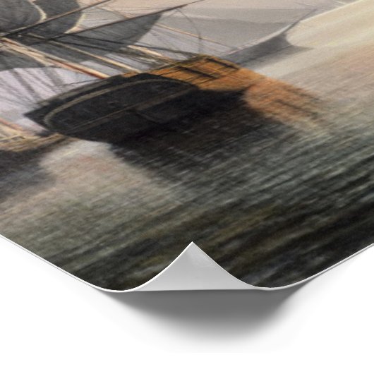 Poster Boston Harbour, Sunset (Coin)