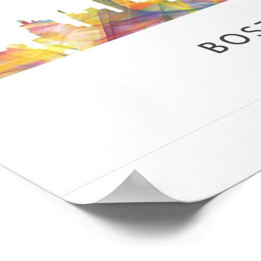 POSTER BOSTON MASS. SKYLINE WB1- (Coin)