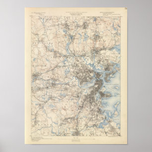 Poster Boston, Massachusetts