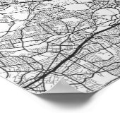 Poster Boston Massachusetts City Skyline avec carte (Coin)