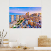 Poster Boston, Massachusetts, États-Unis (Cuisine)