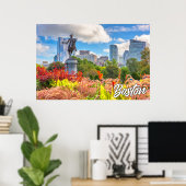 Poster Boston, Massachusetts, États-Unis (Bureau à domicile)