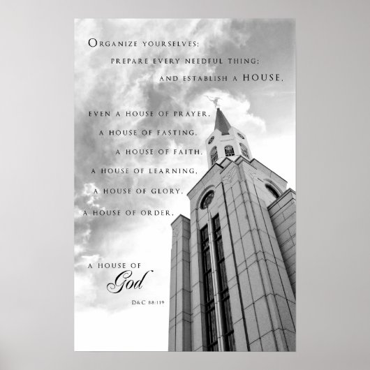 Poster - Boston Massachusetts LDS Temple (Devant)