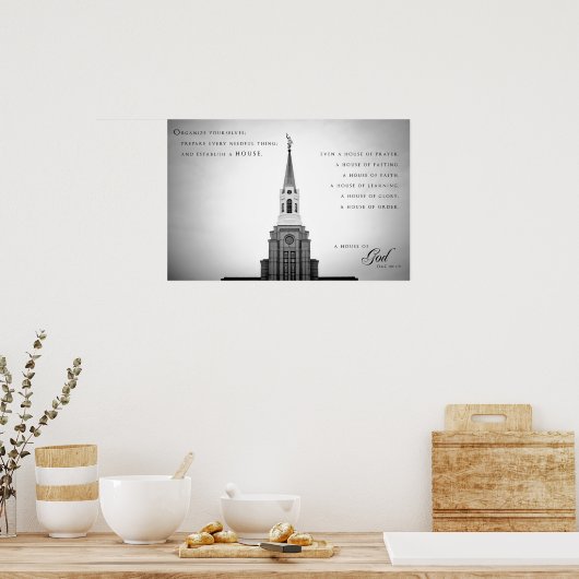 Poster - Boston Massachusetts LDS Temple 2 (Cuisine)