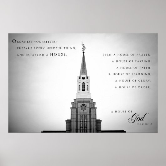 Poster - Boston Massachusetts LDS Temple 2 (Devant)
