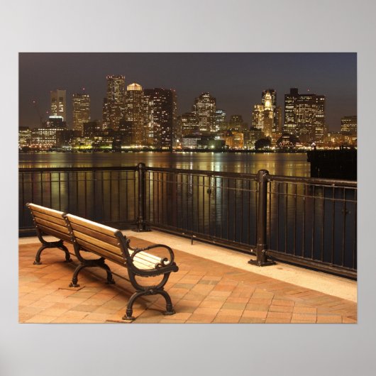 Poster Boston, Massachusetts skyline 3 (Devant)