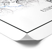 Poster Boston Massachusetts USA Travel City Map (Coin)