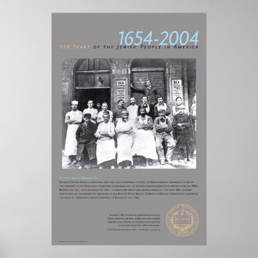 Poster Boston Matzo Baking Co (Devant)