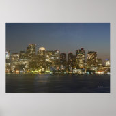 Poster Boston Night Sky (Devant)