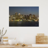 Poster Boston Night Sky (Cuisine)