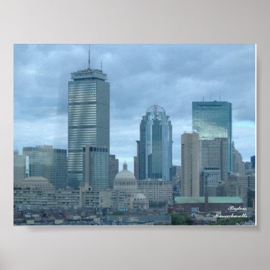 Poster Boston Skyline (Devant)