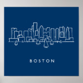 Poster Boston Skyline (Devant)