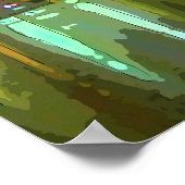 Poster Boston Skyline la nuit (Coin)