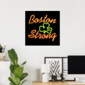 Poster Boston Strong Irish GREEN (Bureau à domicile)