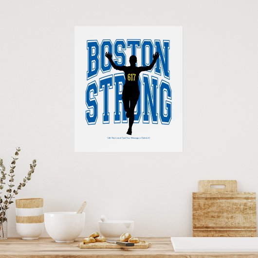 Poster Boston Strong Runner (Cuisine)
