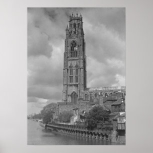 Poster Boston Stump and River Welland, Lincolnshire