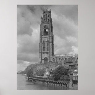 Poster Boston Stump and River Welland, Lincolnshire