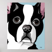 Poster Boston Terrier Art (Devant)