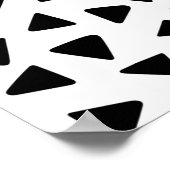 Poster Boston Terrier Cute Noir et Blanc (Coin)