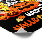 Poster Boston Terrier Dog Halloween And Merry Christmas (Coin)