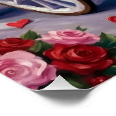 Poster Boston Terrier  Dog Valentine's Day (Coin)