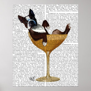 Poster Boston Terrier en verre à cocktail