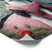 Poster Boston Terrier Fairy in the Flower Garden (Coin)