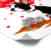 Poster Boston Terrier Lover Heart Shape Boston Terrier Va (Coin)
