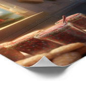 Poster Boston Terrier Noël Cookies Festive Holiday (Coin)