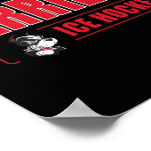 Poster Boston Terriers Icon Script Hockey sur glace - Neu (Coin)