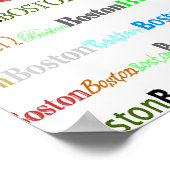 Poster Boston Text Design II (Coin)